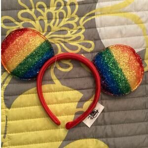 NWT Disney Parks Rainbow Pride Love Ears Headband 2020 Rainbow Celebration Pride